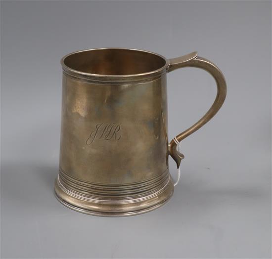 A George VI silver mug, Goldsmiths & Silversmiths Co Ltd, London, 1838, 16.5 oz.